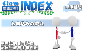 お申込みの流れ 車庫証明